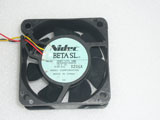 Nidec D06T-12TL 09B NFANR0013GEZZ DC12V 0.06A 6025 6CM 60mm 60x60x25mm 3pin Cooling Fan