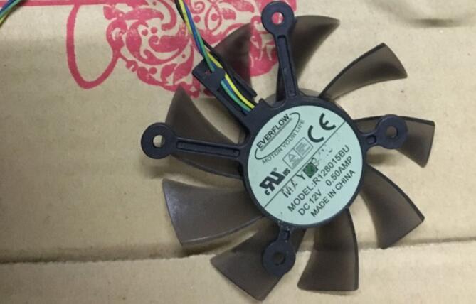 ASUS DirectCU EAH5850 6850 GTS450 R128015BU 12V 0.50A 4Pin Video Graphics Card Cooling Fan