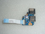 HP Pavilion DM4-2000 Dual 2x USB Port Board W/Cable 6050A2408401 A2408401 6035B0061601