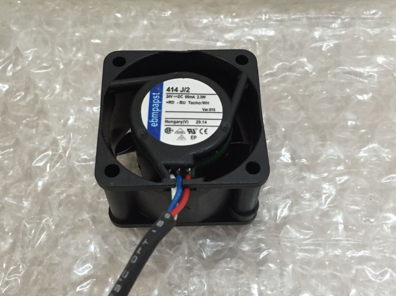 ebmpapst 414 J/2 DC24V 95mA 2.3W 018 4020 4CM 40mm 40x40x20mm 3Wire Cooling Fan