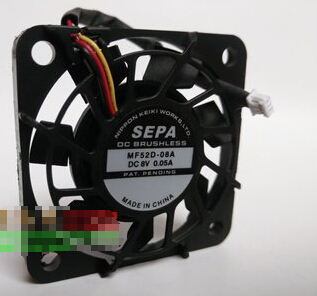 SPEA MF52D-08A DC8V 0.05A 5210 5.2cm 52mm 52x52x10mm 3pin Cooling Fan