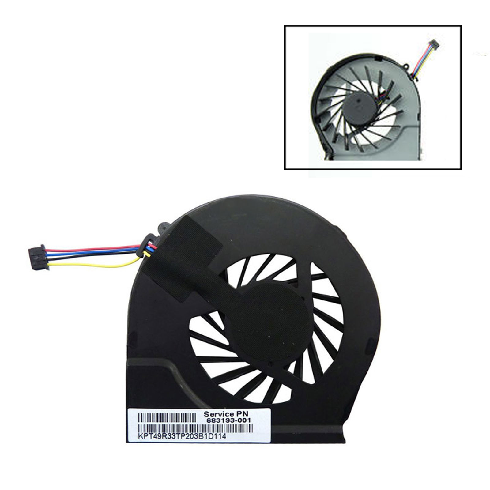 New HP Pavilion G7 G4 G6 G7-2000 G7-2022tx G4-2000 G6-2000 683193-001 Kipo 055417R1S FAR3300EPA Cooling Fan