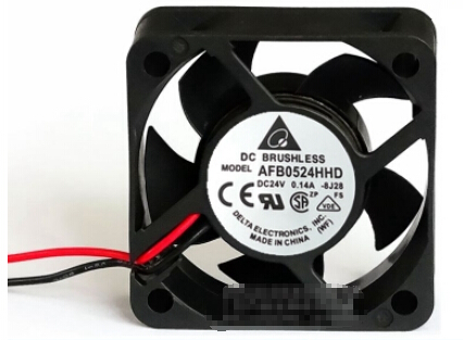 Delta AFB0524VHD -8J28 8J28 DC24V 0.14A 5020 5CM 50mm 50x50x20mm Cooling Fan 2Pin