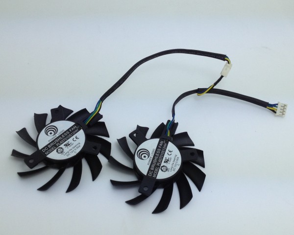 MSI R5770 N450GTS HAWK PLA07010S12HH DC 12V 0.50A 8Wire 5Pin Graphics Cooling Fan