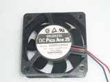 SANYO DENKI 109R0624M402 DC24V 0.04W 6025 6CM 60mm 60x60x25mm 2Pin 2Wire Cooling Fan