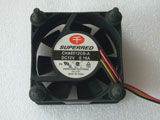 SUPERRED CHA6012CB-A DC12V 0.16A 6023 6CM 60mm 60X60X23mm 3pin 3wire Cooling Fan