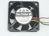 SANYO DENKI 9A0612H4041 DC12V 0.11A 6025 6CM 60mm 60x60x25mm 3Pin 3Wire Cooling Fan