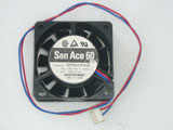 SANYO DENKI 109P0624M610 DC24V 0.05A 6020 6CM 60mm 60x60x20mm 4Pin Cooling Fan