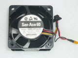 SANYO DENKI 9G0612P1G131 DC12V 1.54A 6038 6CM 60mm 60x60x38mm 6Pin 5Wire Cooling Fan