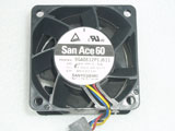 SANYO DENKI 9GA0612P1J611 DC12V 1.5A 6038 6CM 60mm 60x60x38mm 4Pin 4Wire Cooling Fan