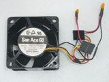 SANYO DENKI 9G0612P1G051 DC12V 1.54A 6038 6CM 60mm 60x60x38mm 5Pin+5Pin 4Wire Cooling Fan