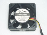 SANYO DENKI 109R0612H478 524-10032-0000 DC12V 0.11A 6025 6CM 60mm 60x60x25mm 3Pin Cooling Fan