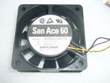 SANYO DENKI 109P0612H6D08 DC12V 0.13A 6020 6CM 60mm 60x60x20mm 3Pin 3Wire Cooling Fan