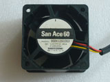 SANYO DENKI 9G0612A1D03 DC12V 0.45A 6038 6CM 60mm 60x60x38mm 3pin Cooling Fan