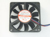 EVERCOOL EC7015L12CA DC12V 0.16A 1.92W 7015 7CM 70mm 70x70x15mm 3pin 3wire Cooling Fan