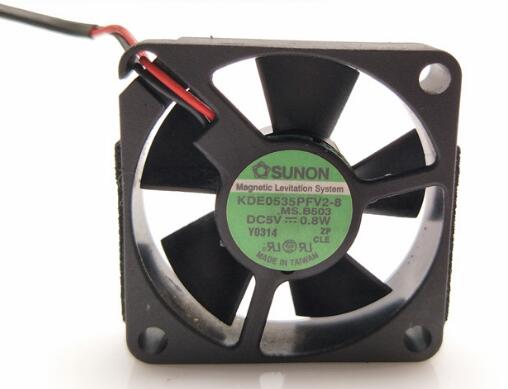 New SUNON KDE0535PFV2-8 MS.B503 DC5V 0.65W 3510 3.5CM 35MM 35X35X10MM 2pin 2Wire Case Cooling Fan