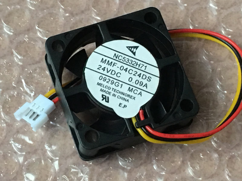 Mitsubishi NC5332H71 MMF-04C24DS MCA MELCO TECHNOREX 24VDC 0.09A 3Wire 3Pin 40x40x15mm 40mm Driver Cooling Fan