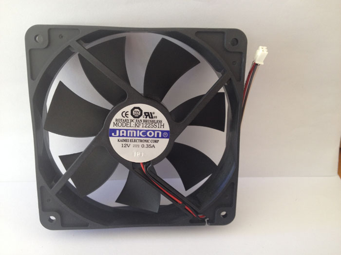 JAMICON KF1225S1H UPS DC12V 3.4W 12025 120x120x25mm 120*120*25mm 120mm 12025 2Pin 2Wire Cooling Fan