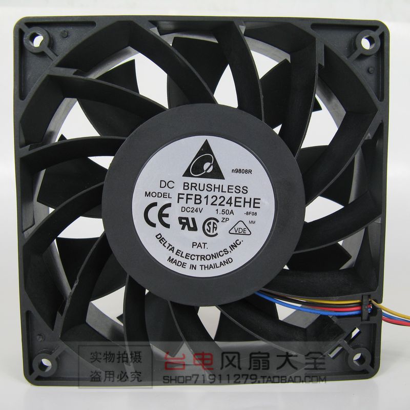 DELTA FFB1224EHE 8F08 DC24V 1.50A 12038 120mm 12CM 120*120*38mm 120x38mm 4Pin 4Wire Cooling Fan