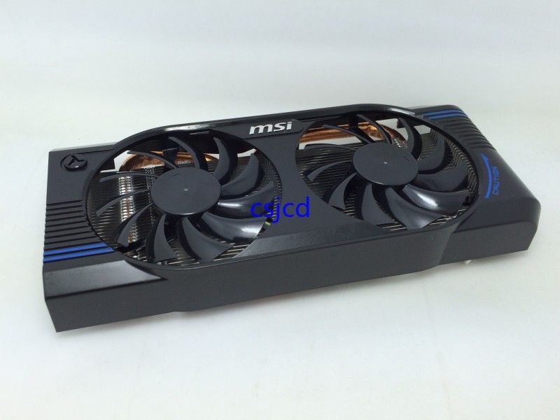 New MSI GTX460 GTX560 GTX 460 560 Extreme V5 VGA Graphics Card 4Pin 4Wire Dual Cooling Fan W/ Heatsink