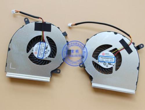 Set of 2pcs Genuine New MSI GE62 GE72 GL62 GL72 PE60 PE70 PAAD06015SL N317 N318 CPU + GPU Cooling Fan