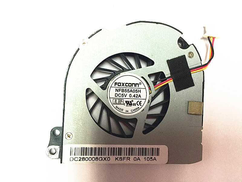 New Toshiba Satellite T210 T210-01B FOXCONN NFB55A05H DC280008GX0 DC5V 0.42A 3Wire 3Pin CPU Cooling Fan