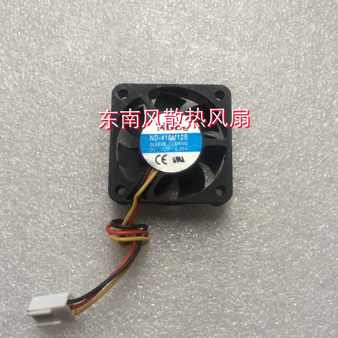 NDE ND-410M12S 4010 4CM 40MM 40*40*10MM DC12V 0.09A 3Wire 3Pin Silent Cooling Fan