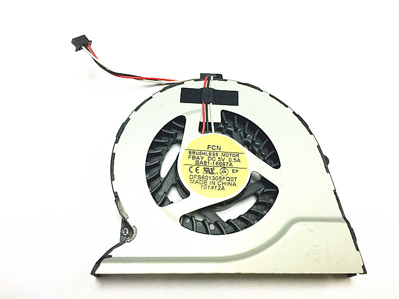 Samsung Q468 Q470 NP500P4A DFS601305FQ0T BAB1-16667A FBAY DC5V 0.5A 3Wire 3Pin Cooling Fan