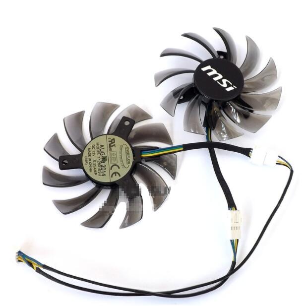 New MSI 460GTX 560GTX 570GTX 580GTX R6790 R6870 R6850 EVERFLOW T128010SU Graphics Card Cooling Fan