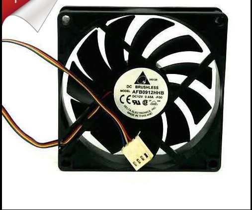 Delta Electronics AFB0912HHB DC12V 0.45A 9015 9CM 90MM 90*90*15MM 4Wire 4Pin Cooling Fan