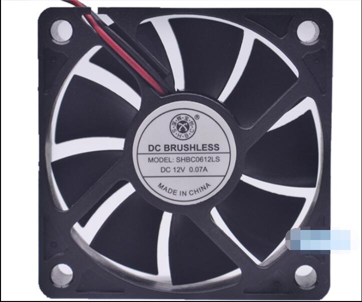 SHBC SHBC0612LS 12V 0.07A 6015 6CM 60mm 60x60x15mm 2Pin 2Wire Cooling Fan