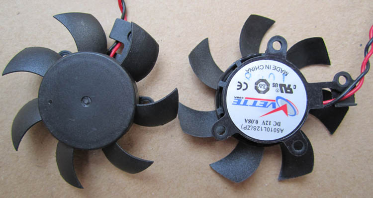 Sapphire HD4350 HD4550 Vette A5010L12S 5010 45mm 5CM DC12V 0.08A Isosceles Graphics Card Cooling Fan