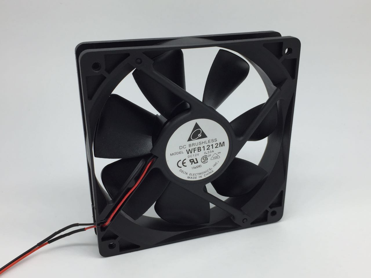 Delta WFB1212M DC12V 0.33A 12025 12CM 120mm 120x120x25mm 2Pin 2Wire Cooling Fan