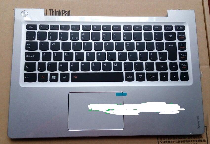 New Lenovo ideapad U330 U330P EU keyboard bezel Palmrest topcase Upper cover