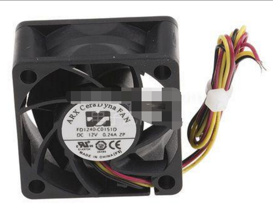 ARX FD1240-C0151D2AL DC12V 0.24A 4020 4CM 40mm 40x40x20mm 3Wire 3Pin Cooling Fan