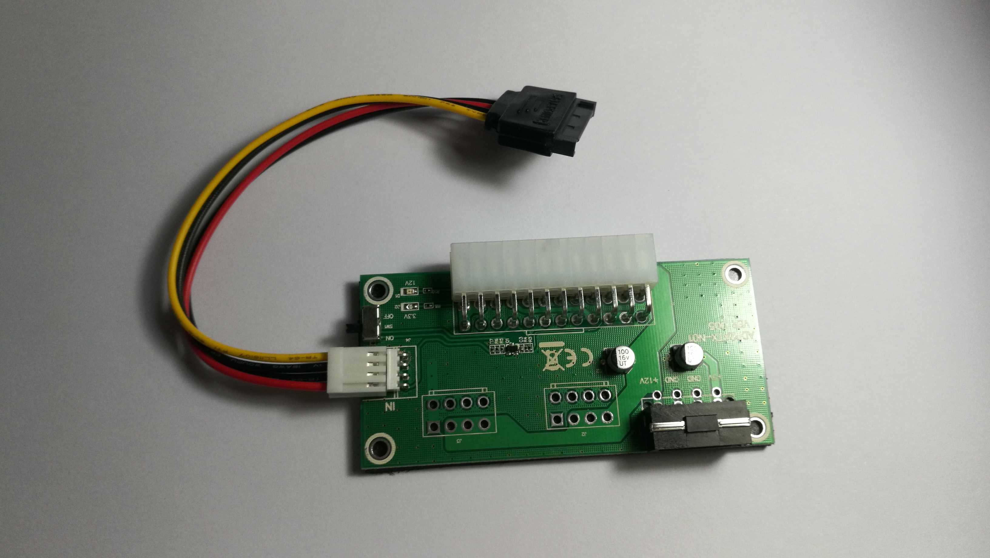 Bitcoin Miner ETH BTC ADP2ATX-N01 ADD2PSU Dual Multi Power Supply Adapter Connector PSU Board ATX 24pin