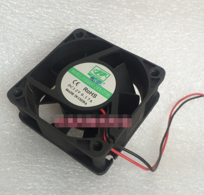 SUPERRED CHA6012RX-25B DC12V 0.17A 6025 6CM 60mm 60x60x25mm 2Wire 2Pin Cooling Fan