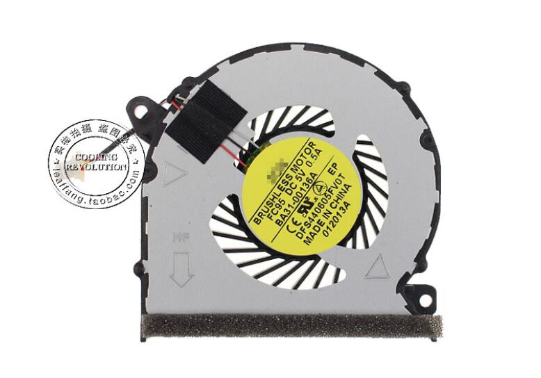 New SAMSUNG NP530U4E 530U4E NP535U4E NP540U4E FCN FC95 BA31-00136A DFS440605FV0T CPU Cooling Fan