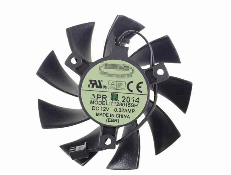 New Gigabyte GV-N450-512I GV-N240D5 EVGA GTX 650 650Ti GTS450 GTX650 GTX650Ti T128015SH Graphics Card Cooling Fan