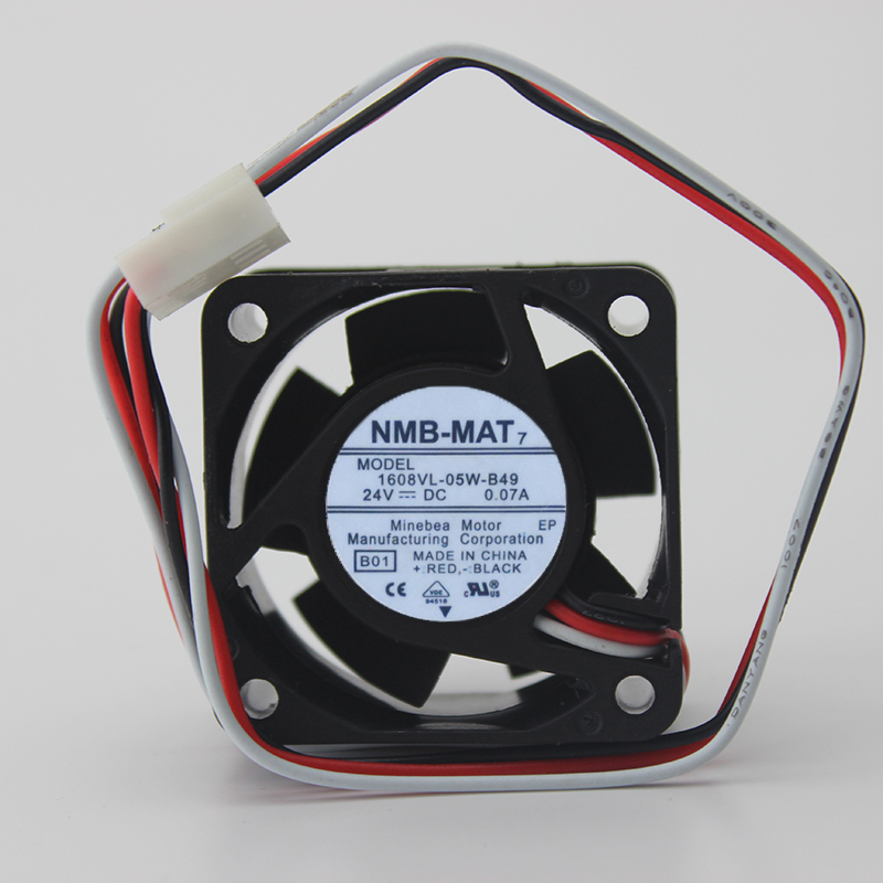 NMB-MAT 1608VL-05W-B49 B01 4020 4CM 40MM 40*40*20MM DC24V 0.07A 3Wire 3Pin Cooling Fan