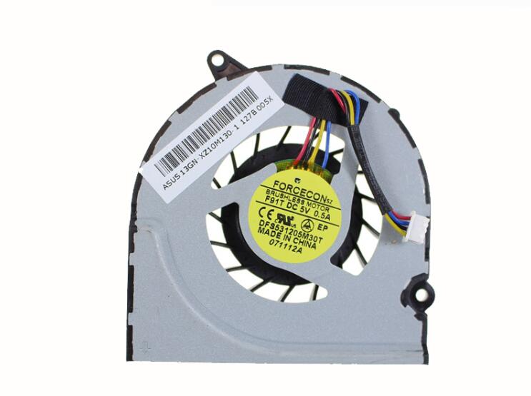 ASUS U30S U30jc U30j DFS531205M30T F91T 13GN-XZ10M130-1 DC5V 0.5A 4-pin CPU Cooling Fan