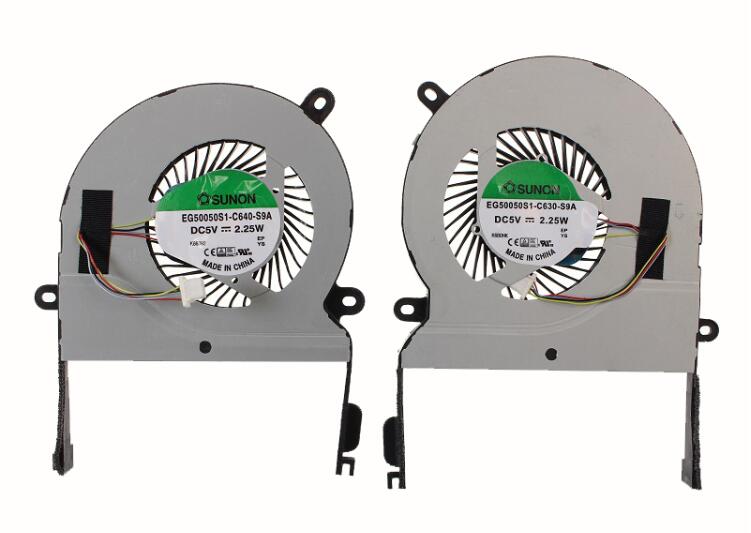 Set of New ASUS ZenBook N501JW UX501J UX501JW NX500 UX501VW UX501 DQ5D518K000 DQ5D598K002 CPU GPU Cooling Fan