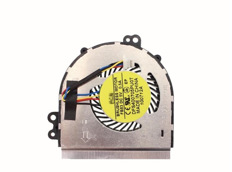 New HP EliteBook 2170p 2170 FCN FB83 DFS400705PU0T 23.00622.011 DC5V 0.5A 4-Wire 4-Pin CPU Cooling Fan