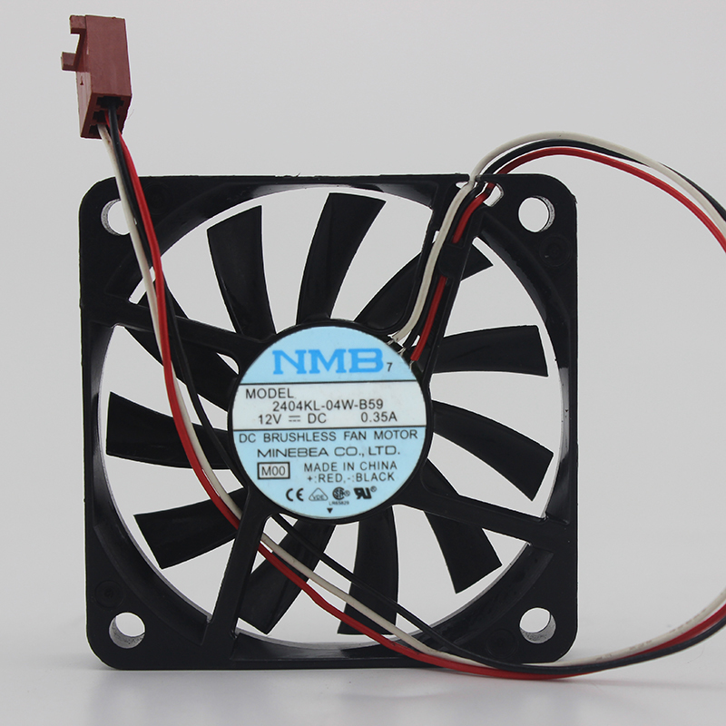 NMB 2404KL-04W-B59 6010 6CM 60MM 60*60*10mm 3Wire 3Pin DC12V 0.35A Cooling Fan
