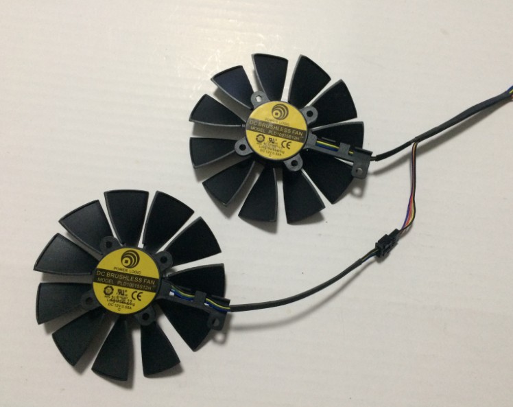 ASUS GTX970 980 780 STRIX-R9285 PLD10015S12HH DC12V 0.55A Video Graphics Card Cooling Fan