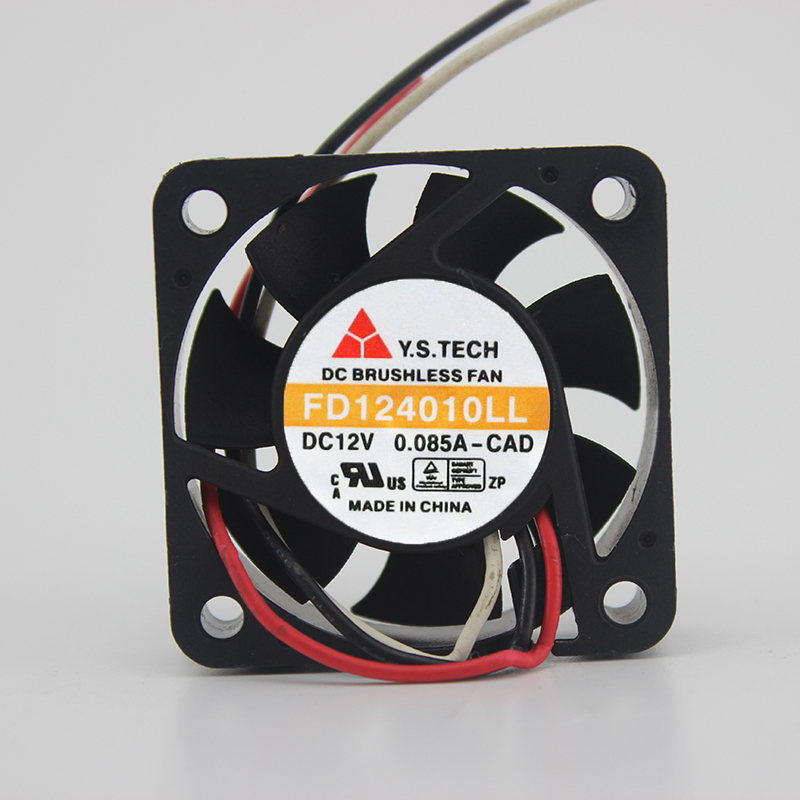 Y.S.TECH FD124010LL DC12V 0.085A 4010 4CM 40MM 40*40*10MM 3Wire 3Pin Cooling Fan