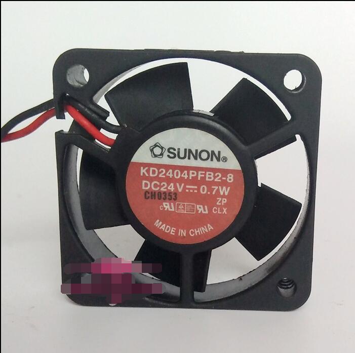 SUNON KD2404PFB2-8 4010 4CM 40MM 40*40*10MM DC24V 0.7W 2Pin 2Wire Cooling Fan