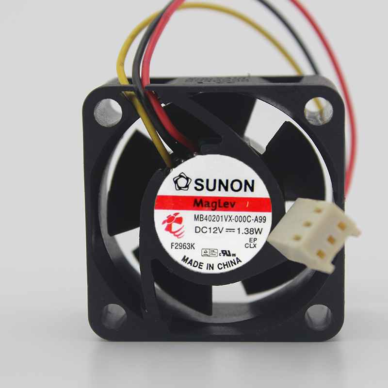 SUNON MB40201VX-000C-G99 DC12V 1.38W 4020 4CM 40MM 40*40*20MM 3Wire 3Pin Cooling Fan