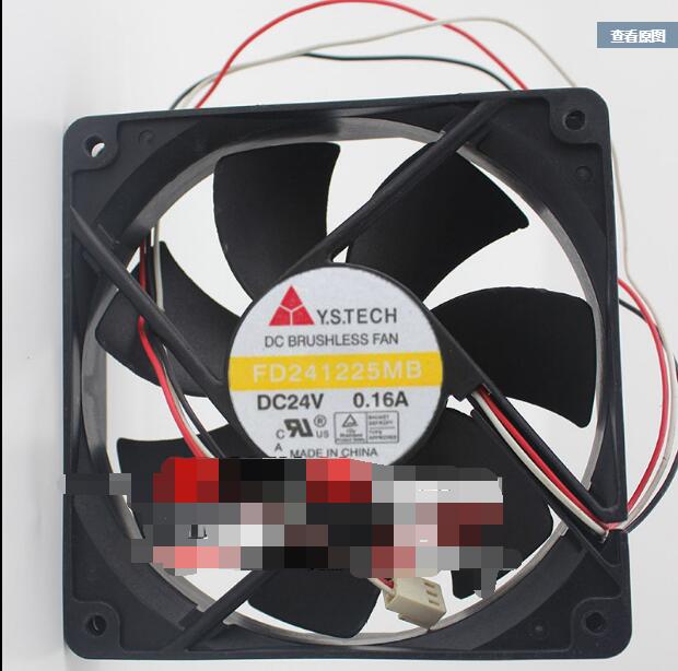 Y.S.TECH FD241225MB 12025 12CM 120MM 120*120*25MM DC24V 0.16A 3Wire 3Pin Cooling Fan