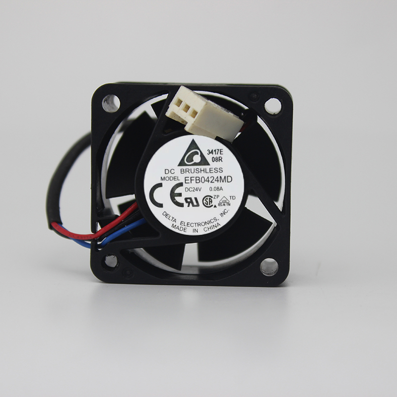 Delta EFB0424MD 4020 4CM 40MM 40*40*20MM DC24V 0.08A 3Wire 3Pin Cooling Fan